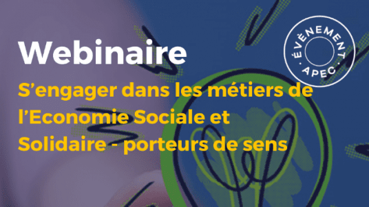 S’engager dans les métiers de l'ESS - porteurs de sens 