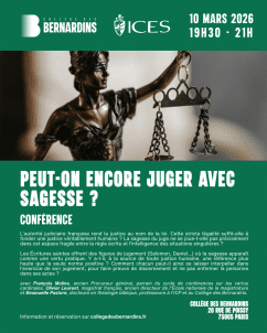 Cycle de conférences ICES - Institut catholique de Vendée – Collège des Bernardins